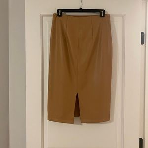 Express Midi Faux Leather Midi Skirt